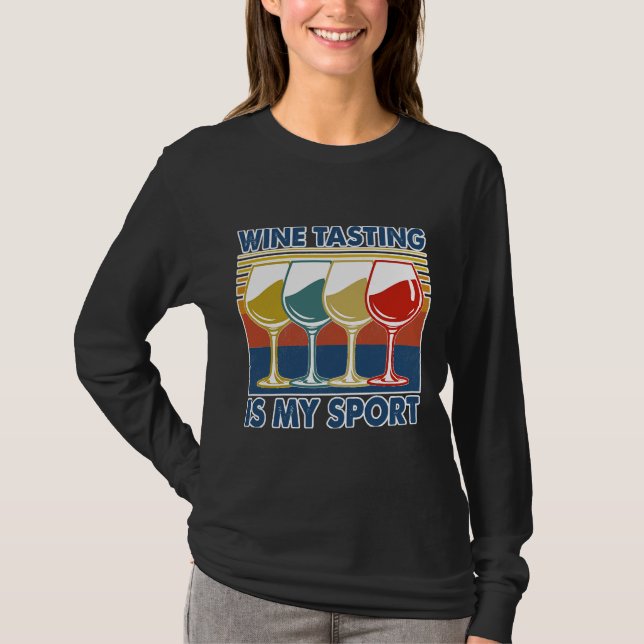 Camiseta Provando De Vinho É Meu Bebendo De Esporte (Frente)