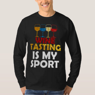 Camiseta Provando De Vinho É Meu Esporte Mulheres Esportes