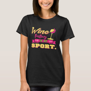 Camiseta Provando De Vinho Engraçado É Meu Bebendo De Espor