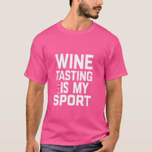 Camiseta Provando Engraçado de Vinho é Meu Álcool Esportivo