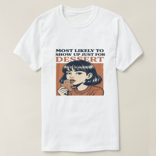 Camiseta provavelmente para a sobremesa de Natal, para pade (Frente do Design)