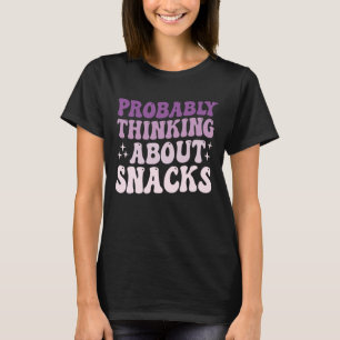 Camiseta Provavelmente Pensando em Lanches