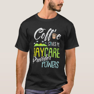 Camiseta Provedor de Creche Café Cuidados Infantil Jardim d