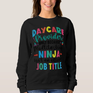 Camiseta Provedor de creche Ninja Infantil Gráfico