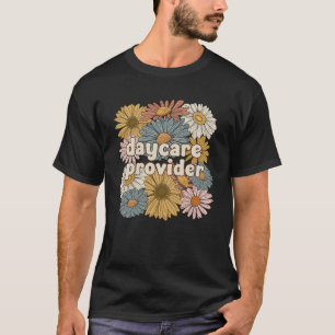 Camiseta Provedores de Cuidados de Dia da Groovy Flores
