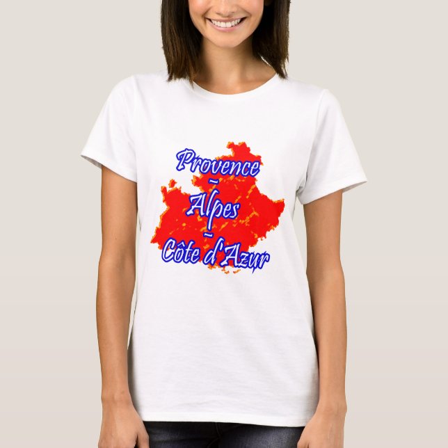 Camiseta Provença-Alpes-Côte d'Azur (Frente)