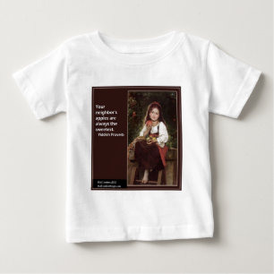 Camiseta Provérbio iídiche relativo a Maçãs & Gráfico