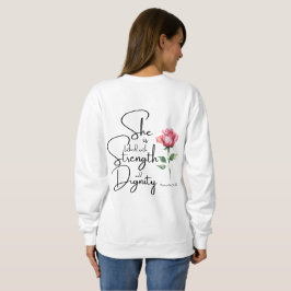 Camiseta Provérbios 31:25 Ela é Bíblia Verso Flor