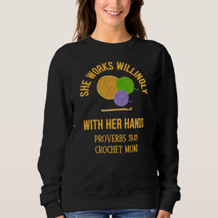 Camiseta PROVÉRBIOS 31 Fio de Crochê para Mãe