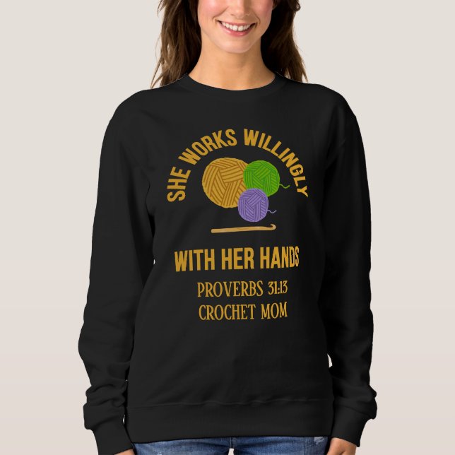 Camiseta PROVÉRBIOS 31 Fio de Crochê para Mãe (Frente)