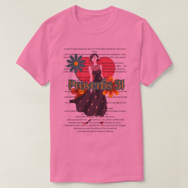 Camiseta Provérbios 31 retro tee unisex (Frente do Design)