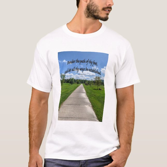 Camiseta Provérbios 4:26 (Frente)