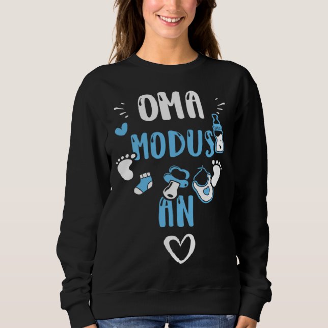 Camiseta Provérbios da Vovó Oma Modus para Bebê Menino (Frente)