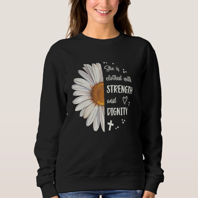 Camiseta Proverbos de Bíblia de Dignidade e Força Versa 312 (Frente)