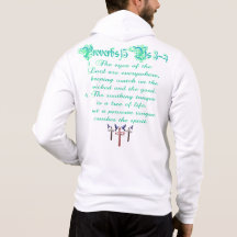 Proverbs 15 Hoodie Zip Personalizado De Gráficos U