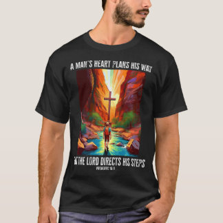 Camiseta Proverbs 169 Bible Verse Hiking The Narrows Christ