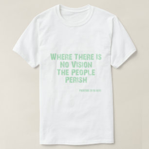 Camiseta Proverbs 29:18 Bíblia Verse KJV Cotação Unisex