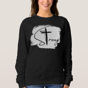 Camiseta Proverbs 3125 Ela É Forte Bíblia Da Igreja Jesus D