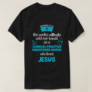 Camiseta Proverbs 31 PRÁTICA CLÍNICA ENFERMEIRA REGISTRADA