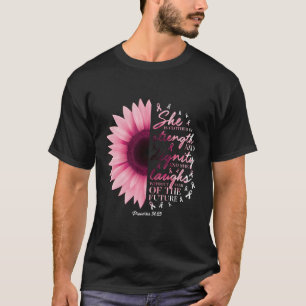 Camiseta Proverbs 31 Versos Awarenes do Cancer da Mama Cris