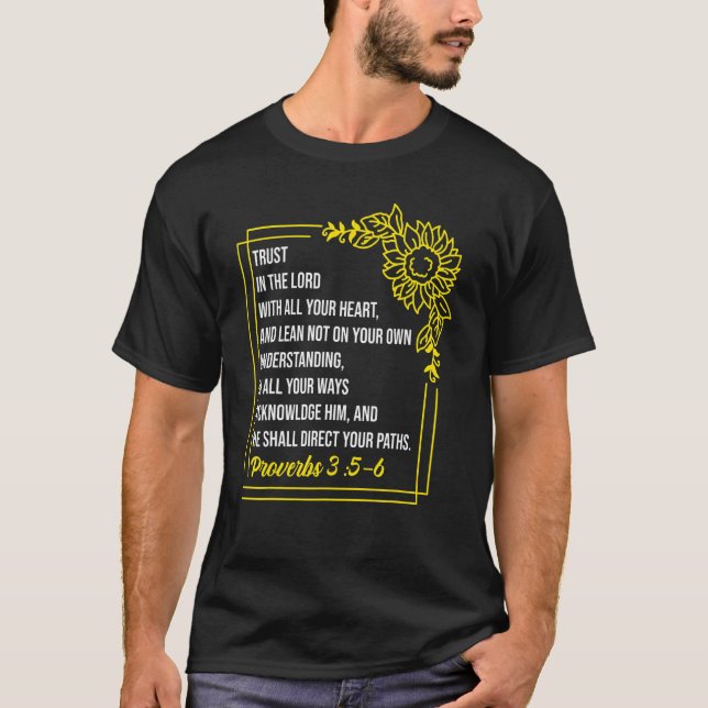 Camiseta Proverbs 35 6 Bíblias Versos Cristãos Religiosos (Frente)