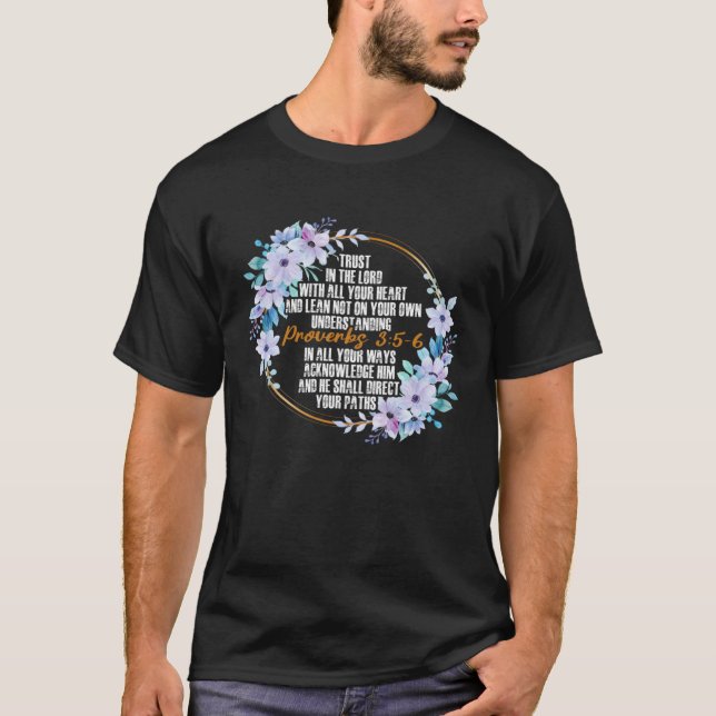 Camiseta Proverbs 35 6 Bíblias Versos Cristãos Religiosos (Frente)