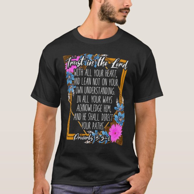 Camiseta Proverbs 35 6 Bíblias Versos Cristãos Religiosos (Frente)