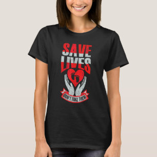 Camiseta Próvida para Mulheres Pró vida Salva Vidas Não Tir