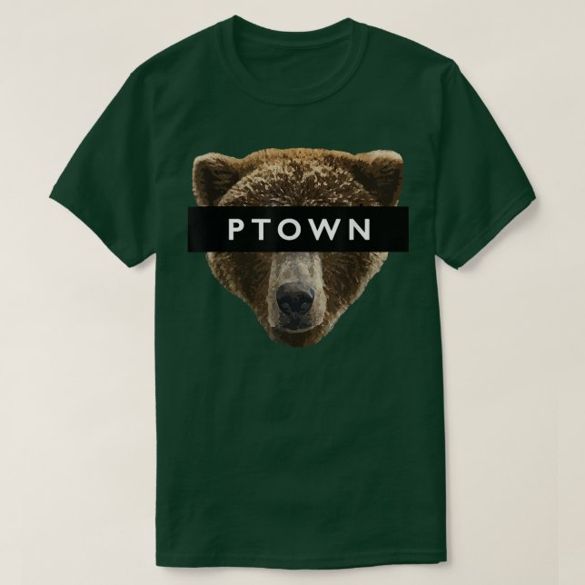 Camiseta Provincetown Bear PTOWN Censor Bar  (Frente do Design)