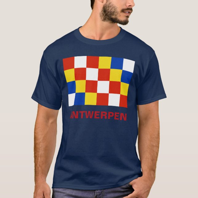 Camiseta Província Bélgica de Antwerpen Anvers Antuérpia da (Frente)