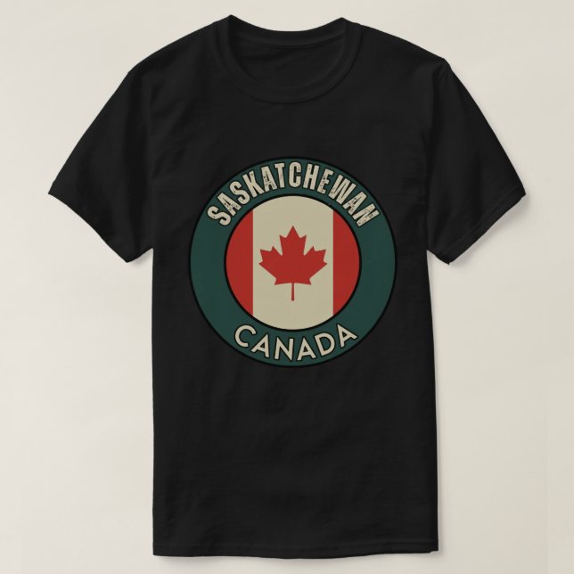 Camiseta Província de Saskatchewan Canadá (Frente do Design)