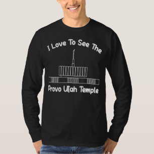 Camiseta Provo Utah Temple Eu Adoro Ver Meu Templo Primário