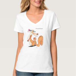 Camiseta Provocativa do Pescoço V