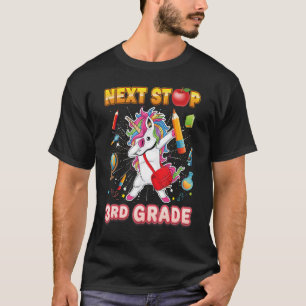 Camiseta Próxima Parada - 3º Ano - Dabbing Unicorn Third Ki