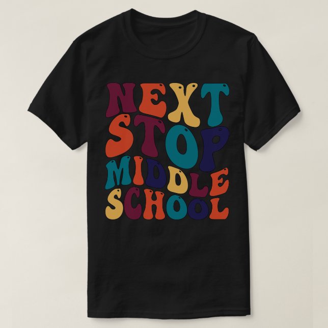 Camiseta Próxima Parada da Escola Média (Frente do Design)