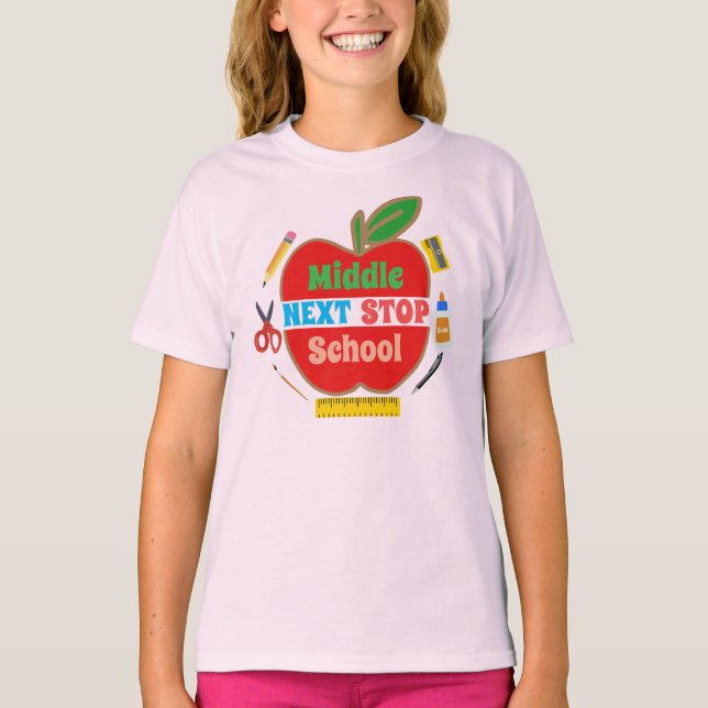 Camiseta Próxima Parada da Escola Média (Frente)