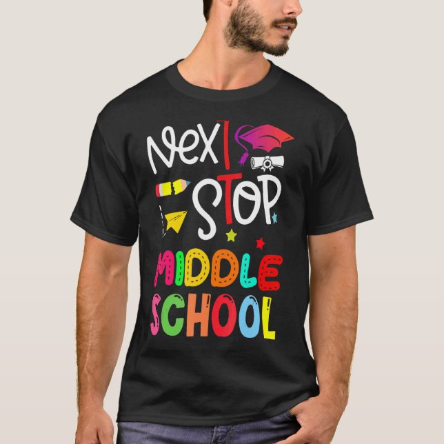 Camiseta Próxima Parada de Graduação do Ensino Médio (Frente)