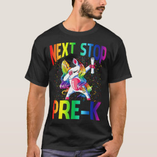 Camiseta Próxima Parada de Unicórnio de Graduação Pré-K
