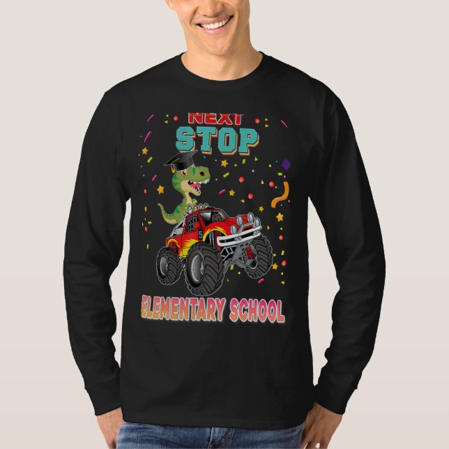 Camiseta Próxima Parada do Formando do jardim de infância d (Frente)