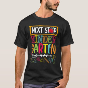 Camiseta Próxima Parada Do Jardim De Infância De Volta Ao E
