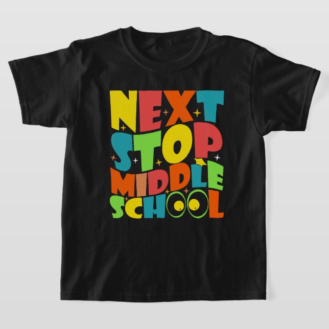Camiseta Próxima Parada Engraçada Engraçada Escola Meninos (Postura )