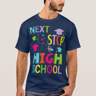 Camiseta Próxima Parada Segundo grau Feliz Classe de Ensino