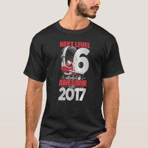Camiseta Próximo Nível Desbloqueado Fone De Ouvido De 6 Ano
