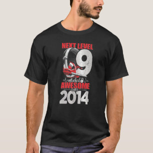 Camiseta Próximo Nível Desbloqueado Fone De Ouvido De 9 Ano