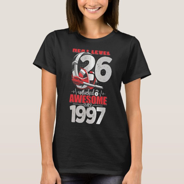 Camiseta Próximo nível desbloqueado fone G de fone de ouvid (Frente)