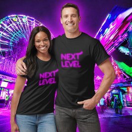 Camiseta Próximo Nível Rosa Neon Preto