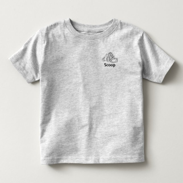 Camiseta prumo--construtor, colher (Frente)