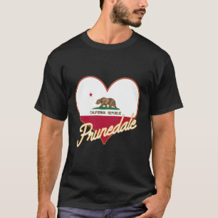 Camiseta Prunedale Ca California Flag Heart Hometown