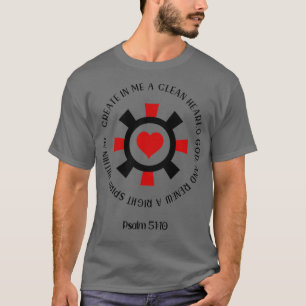 Camiseta Psalm 5110 Cria Em Mim Um Coração Limpo