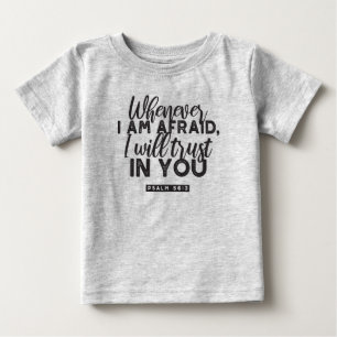 Camiseta Psalm 56:3 Arte Versa Bíblia "Eu vou confiar em vo